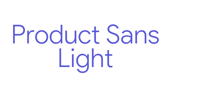 Product Sans Light Font Download