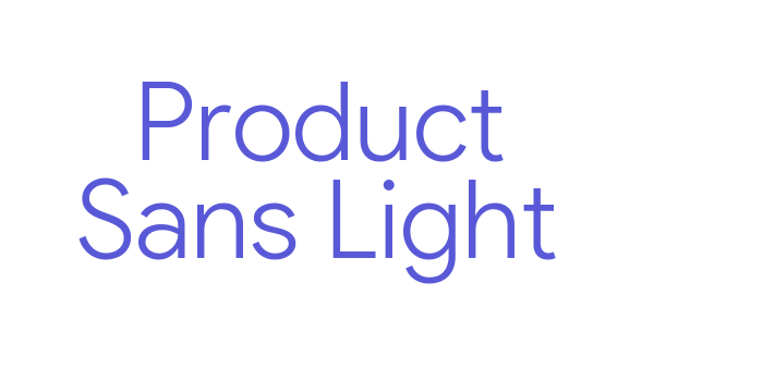 Product Sans Light Font