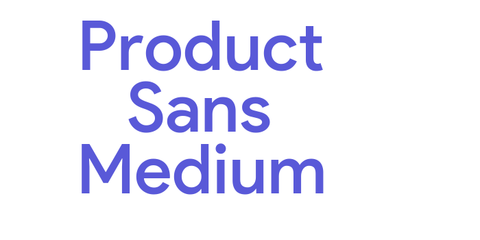 Product Sans Medium Font