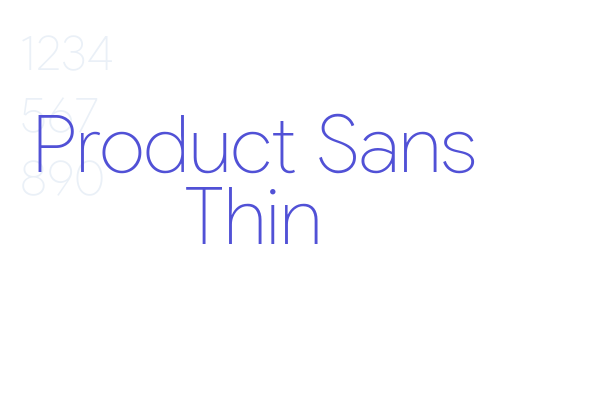 Product Sans Thin