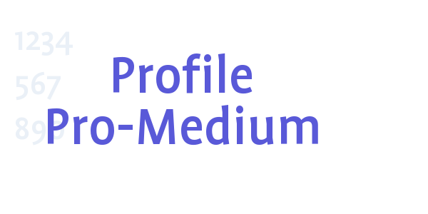 Profile Pro-Medium font free