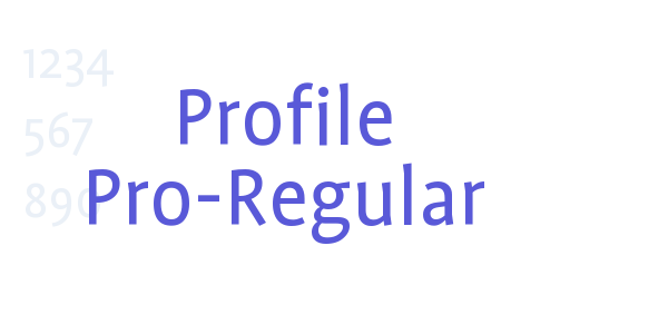 Profile Pro-Regular font free