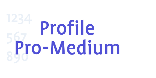 Profile Pro-Medium-font-download