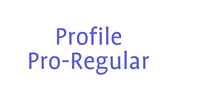 Profile Pro-Regular Font Download