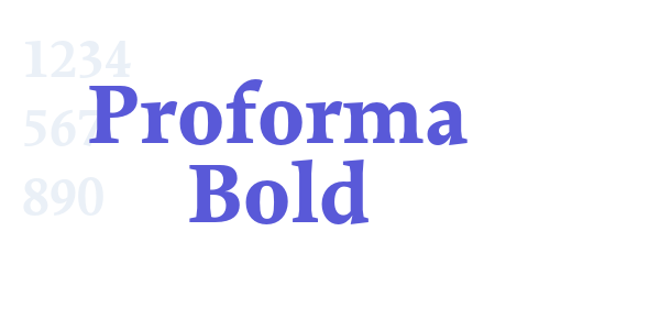 Proforma Bold font free