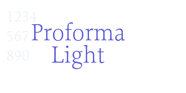 Proforma Light font free