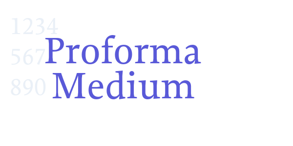 Proforma Medium font free