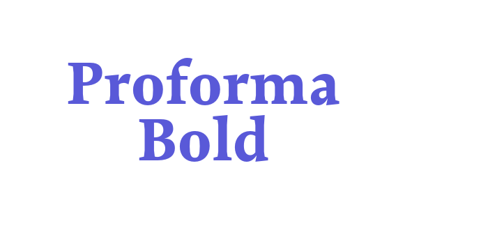 Proforma Bold Font Download