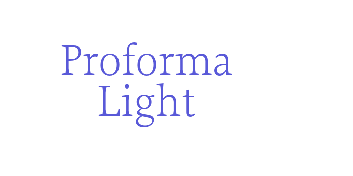 Proforma Light Font Download