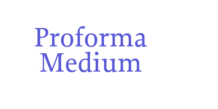 Proforma Medium Font Download