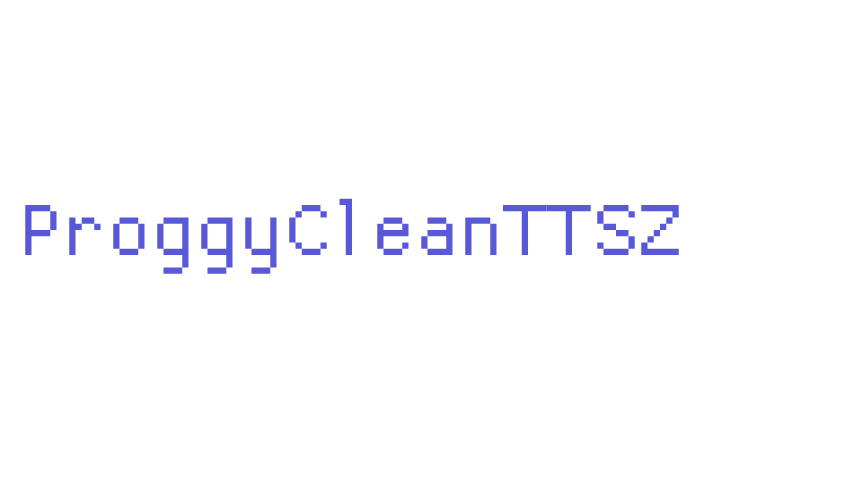 ProggyCleanTTSZ Font