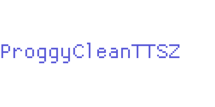 ProggyCleanTTSZ Font Download