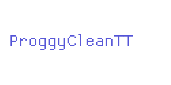 ProggyCleanTT Font Download