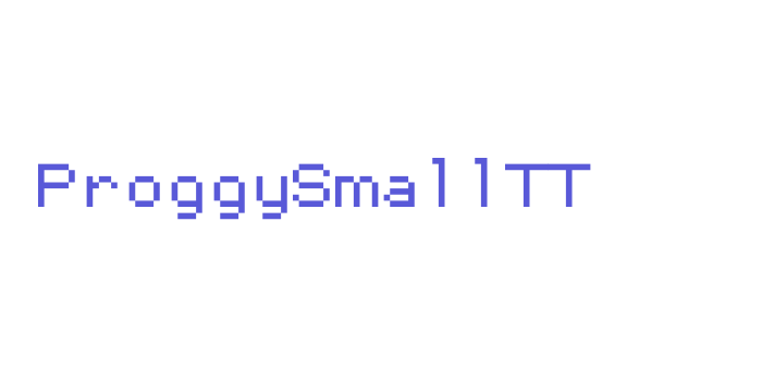 ProggySmallTT Font Download