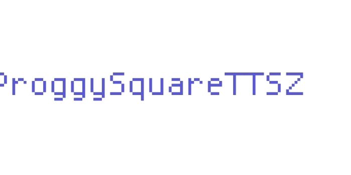 ProggySquareTTSZ Font Download