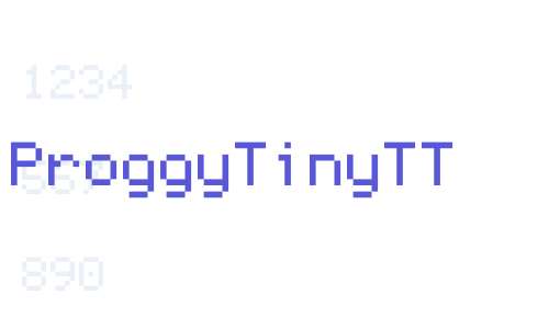 ProggyTinyTT Font Download