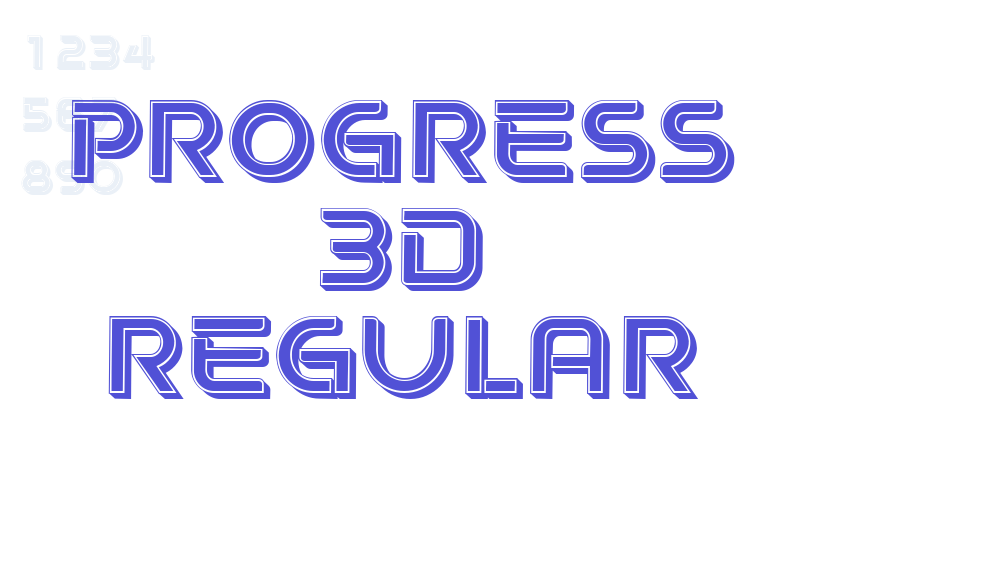 Progress 3D Regular-font-download