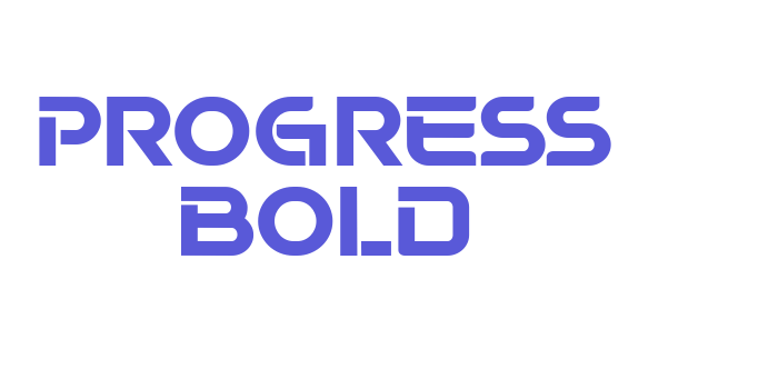 Progress Bold Font Download