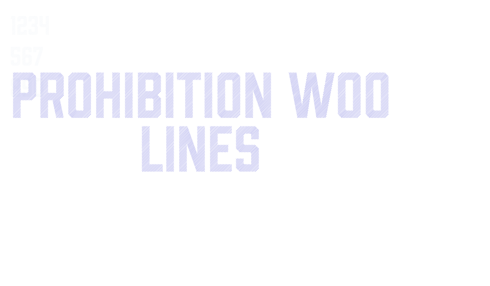 Prohibition W00 Lines-font-download