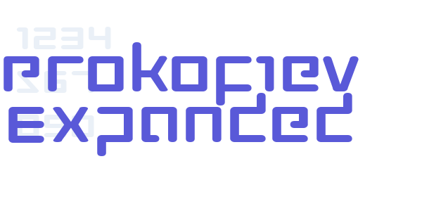 Prokofiev Expanded font free