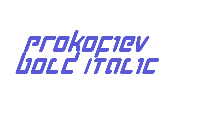 Prokofiev Bold Italic Font Download