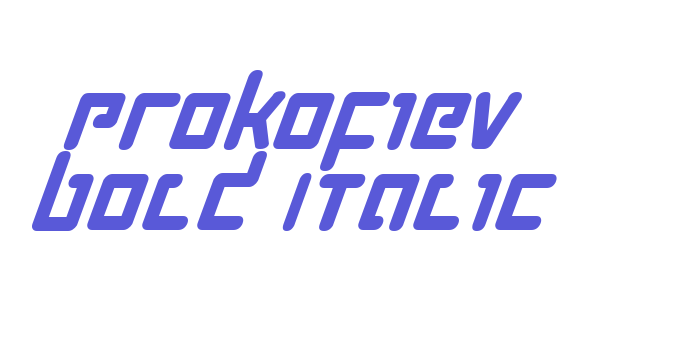 Prokofiev Bold Italic Font Download