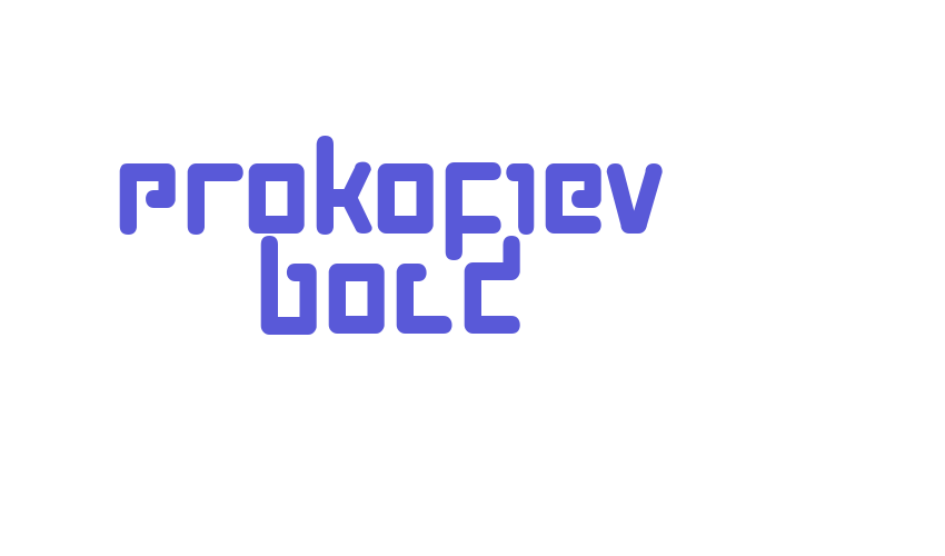 Prokofiev Bold Font Download