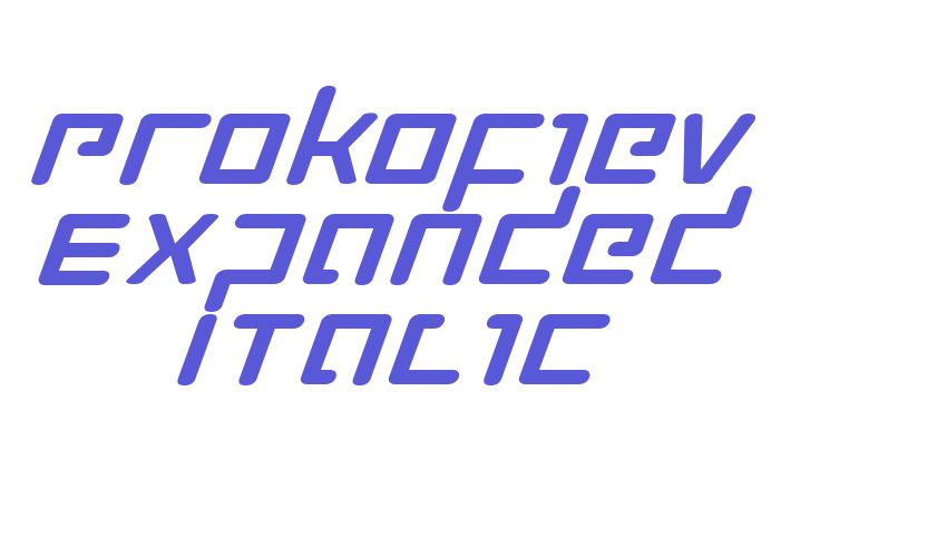 Prokofiev Expanded Italic Font Download