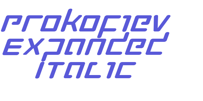 Prokofiev Expanded Italic Font Download