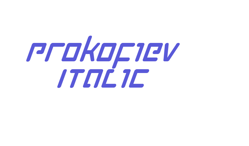 Prokofiev Italic Font Download