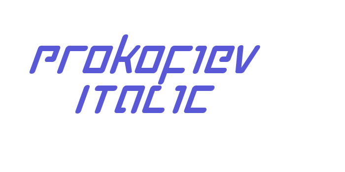 Prokofiev Italic Font Download