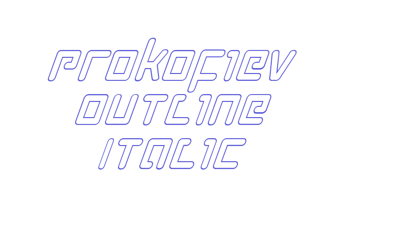 Prokofiev Outline Italic Font Download