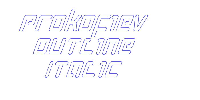 Prokofiev Outline Italic Font Download