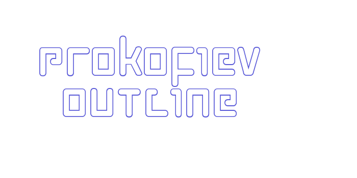 Prokofiev Outline Font Download