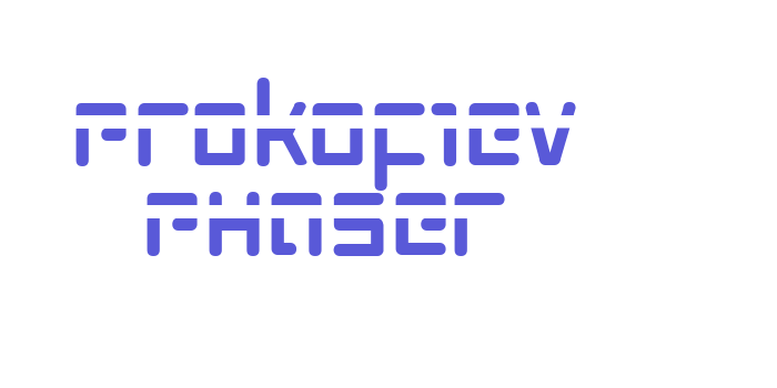 Prokofiev Phaser Font Download