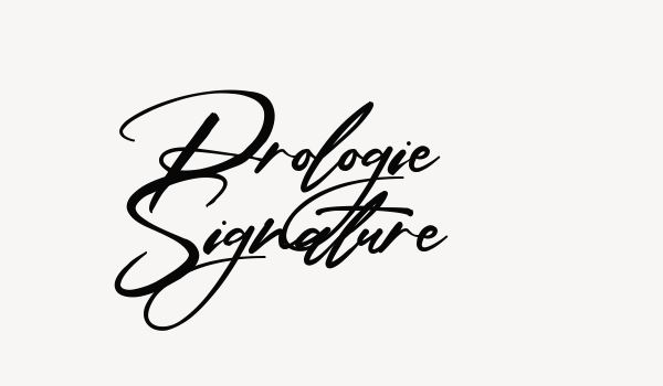 Prologie Signature Font