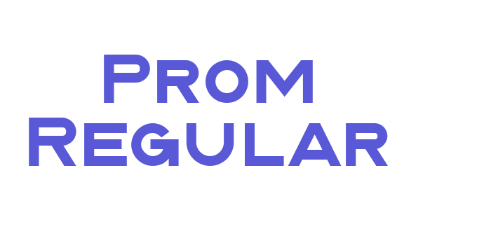 Prom Regular Font