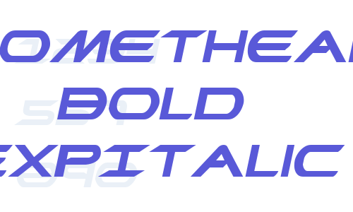 Promethean Bold ExpItalic Font