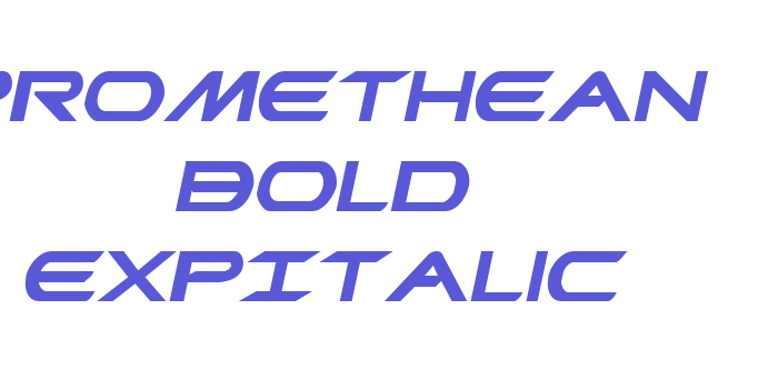 Promethean Bold ExpItalic Font Download