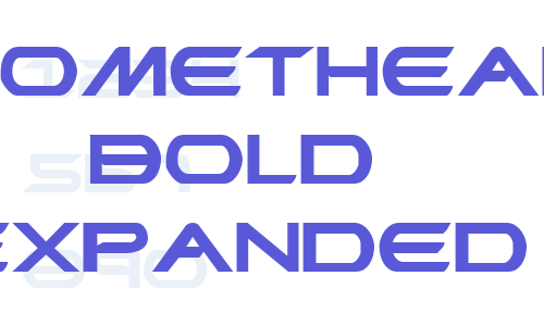 Promethean Bold Expanded Font