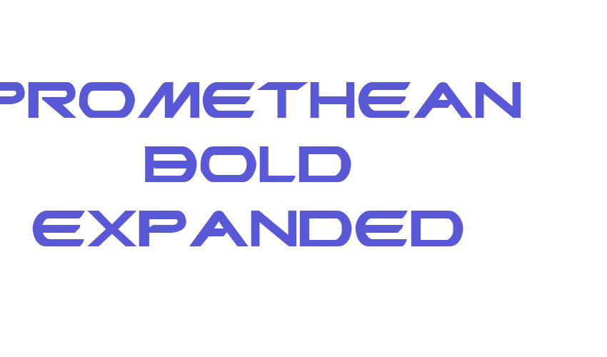 Promethean Bold Expanded Font