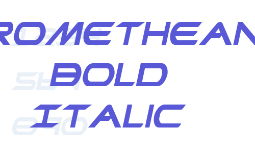 Promethean Bold Italic Font