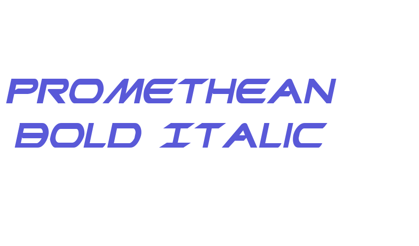 Promethean Bold Italic Font