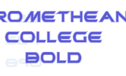 Promethean College Bold Font