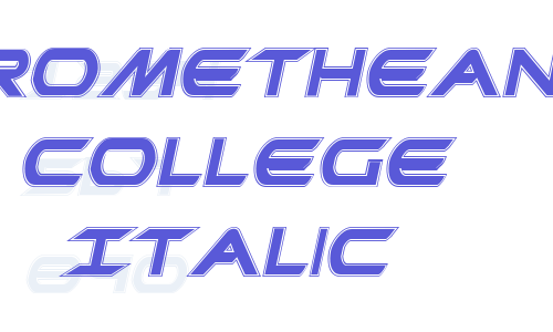 Promethean College Italic Font