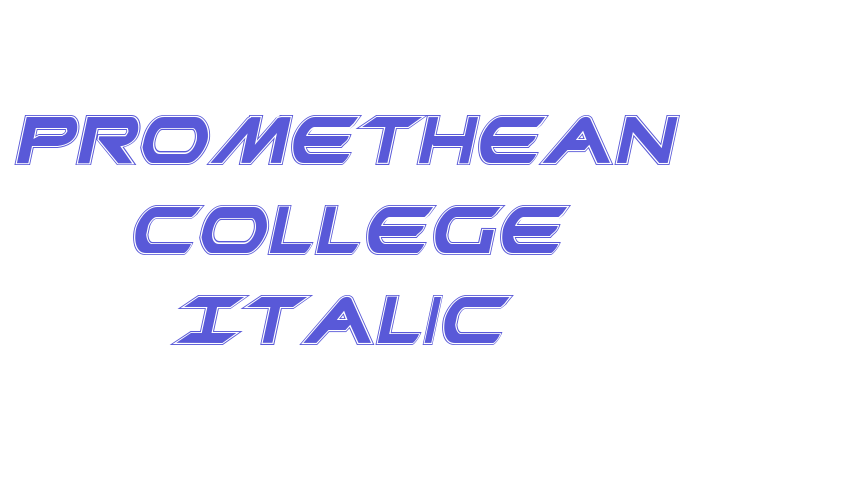 Promethean College Italic Font