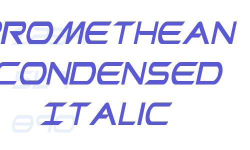 Promethean Condensed Italic Font