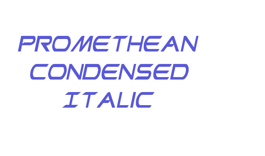 Promethean Condensed Italic Font