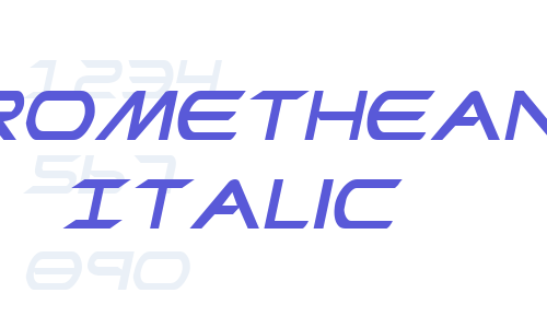 Promethean Italic Font