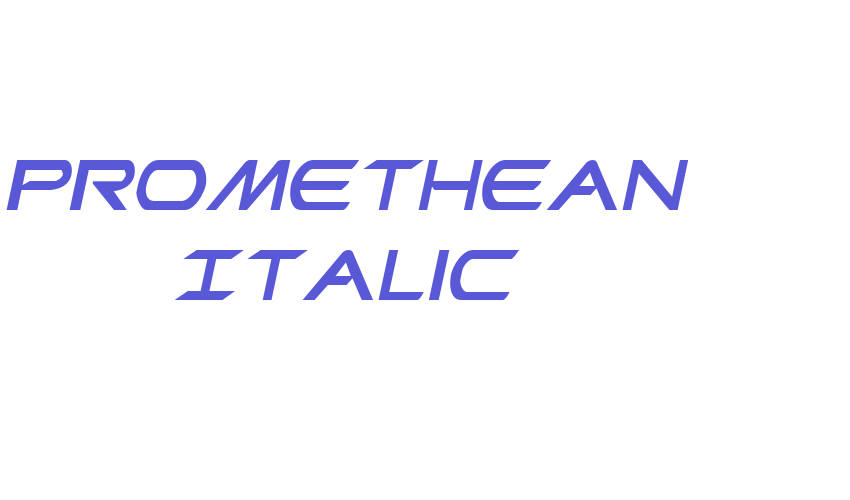 Promethean Italic Font